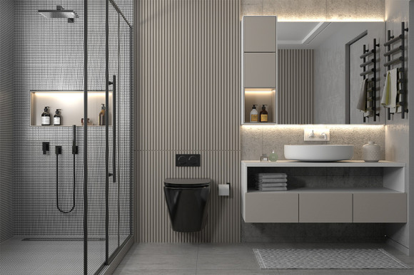 Унитаз Abber Bequem AC1102MB подвесной Черный матовый с сиденьем Микролифт Унитаз Abber Bequem AC1102MB подвесной Черный матовый с сиденьем Микролифт