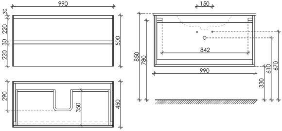 Тумба под раковину Sancos Cento 100 CN100KE подвесная Карпатская ель Тумба под раковину Sancos Cento 100 CN100KE подвесная Карпатская ель