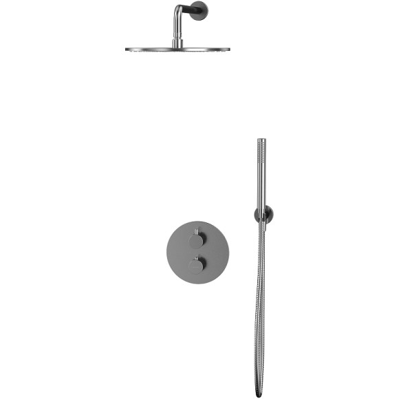Душевая система Whitecross Y brushed nickel YSET08NIB с термостатом Брашированный никель Душевая система Whitecross Y brushed nickel YSET08NIB с термостатом Брашированный никель