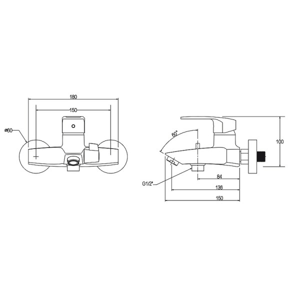 Комплект смесителей Kaiser Guss 6800К Хром Комплект смесителей Kaiser Guss 6800К Хром