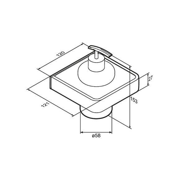 Дозатор для жидкого мыла Damixa Jupiter DA7736900 Черный Хром Дозатор для жидкого мыла Damixa Jupiter DA7736900 Черный Хром