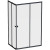 Душевой уголок AM.PM Sunny 120х80 W87G-403-12080-BT профиль Черный матовый стекло прозрачное