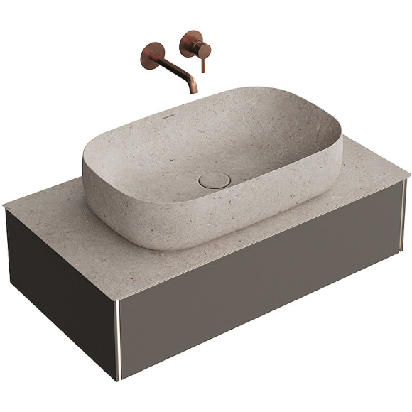 Тумба под раковину Kerama Marazzi Magica 90 MA.90.1\EGR.M подвесная Вечерний серый матовый Тумба под раковину Kerama Marazzi Magica 90 MA.90.1\EGR.M подвесная Вечерний серый матовый