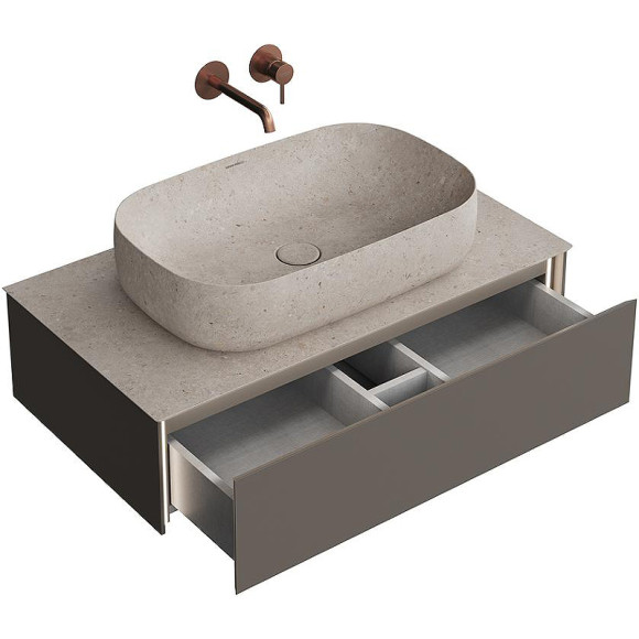 Тумба под раковину Kerama Marazzi Magica 90 MA.90.1\EGR.M подвесная Вечерний серый матовый Тумба под раковину Kerama Marazzi Magica 90 MA.90.1\EGR.M подвесная Вечерний серый матовый