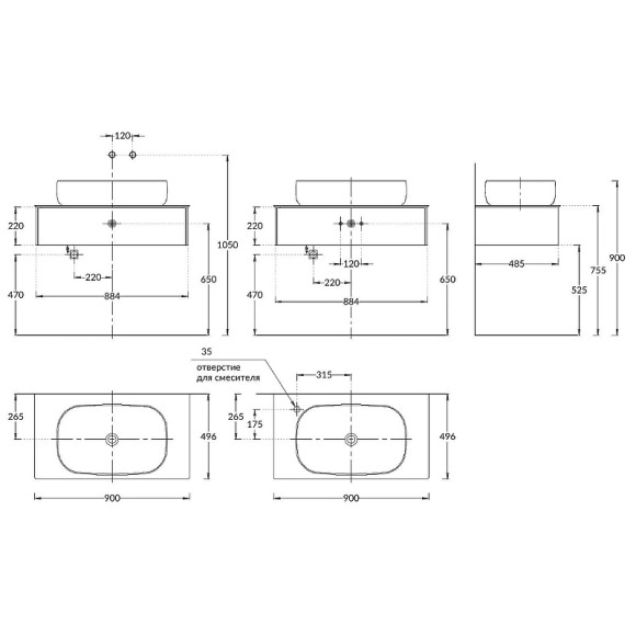 Тумба под раковину Kerama Marazzi Magica 90 MA.90.1\EGR.M подвесная Вечерний серый матовый Тумба под раковину Kerama Marazzi Magica 90 MA.90.1\EGR.M подвесная Вечерний серый матовый
