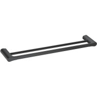 Полотенцедержатель WasserKRAFT Elbе K-7240 двойной Черный матовый Полотенцедержатель WasserKRAFT Elbе K-7240 двойной Черный матовый