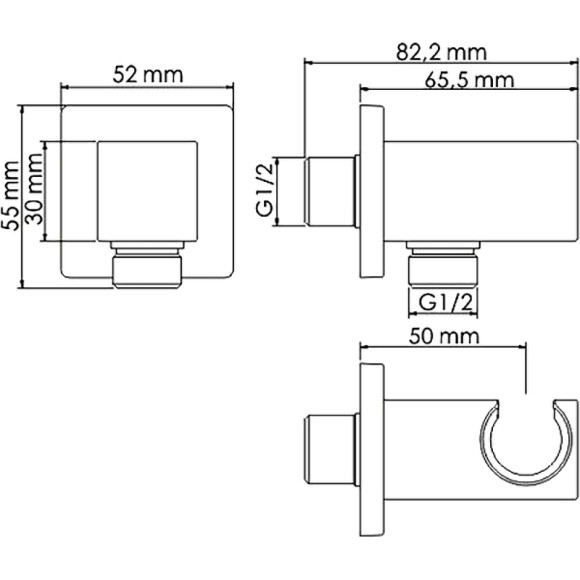 Шланговое подключение WasserKRAFT Aisch A184 Золото матовое Шланговое подключение WasserKRAFT Aisch A184 Золото матовое
