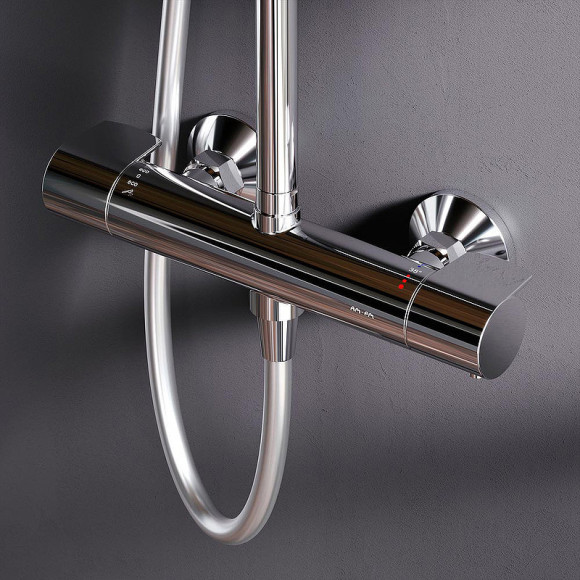Душевая система AM.PM X-Joy F0785A400 с термостатом Хром Душевая система AM.PM X-Joy F0785A400 с термостатом Хром