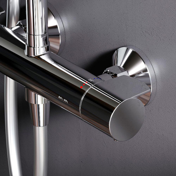 Душевая система AM.PM X-Joy F0785A400 с термостатом Хром Душевая система AM.PM X-Joy F0785A400 с термостатом Хром