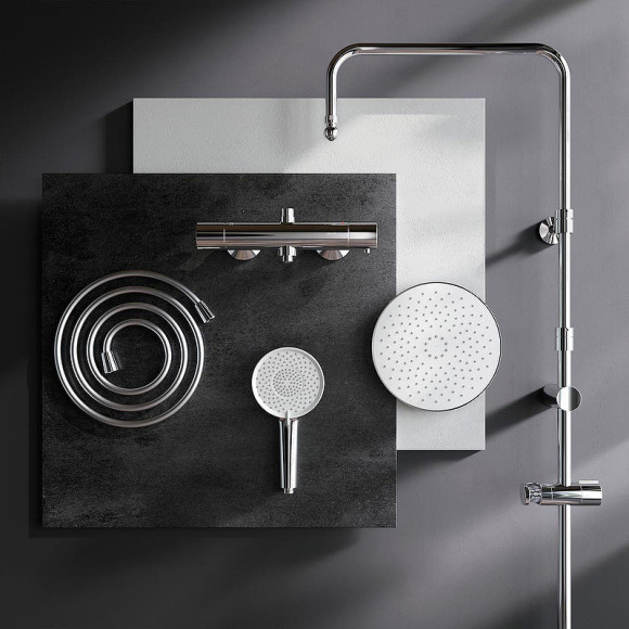 Душевая система AM.PM X-Joy F0785A400 с термостатом Хром Душевая система AM.PM X-Joy F0785A400 с термостатом Хром