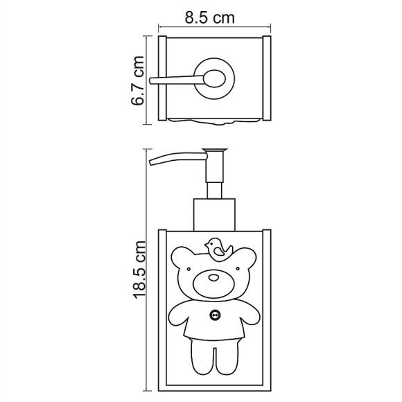 Дозатор для жидкого мыла WasserKRAFT Lossa K-3499 Синий Дозатор для жидкого мыла WasserKRAFT Lossa K-3499 Синий
