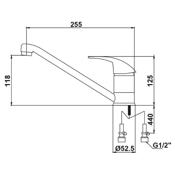 Смеситель для кухни Kaiser Magistro 14233 Хром