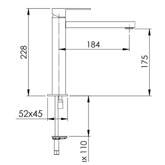 Смеситель для раковины Remer Q-Design QD11L Хром Смеситель для раковины Remer Q-Design QD11L Хром