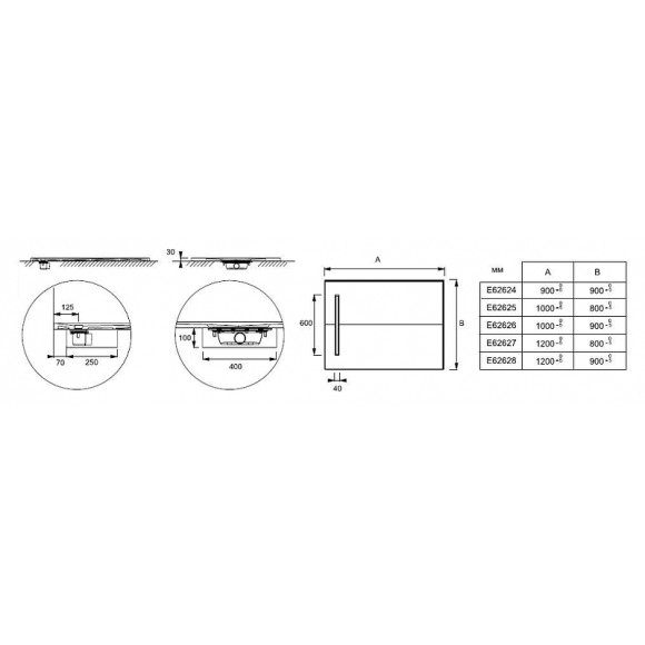 Душевой поддон из неокварца Jacob Delafon Surface 120x80 E62627-SS2 Белый гипс