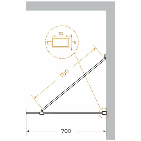 Душевая перегородка Cezares Liberta 70 LIBERTA-L-1-TB-70-C-Cr профиль Хром стекло прозрачное Душевая перегородка Cezares Liberta 70 LIBERTA-L-1-TB-70-C-Cr профиль Хром стекло прозрачное