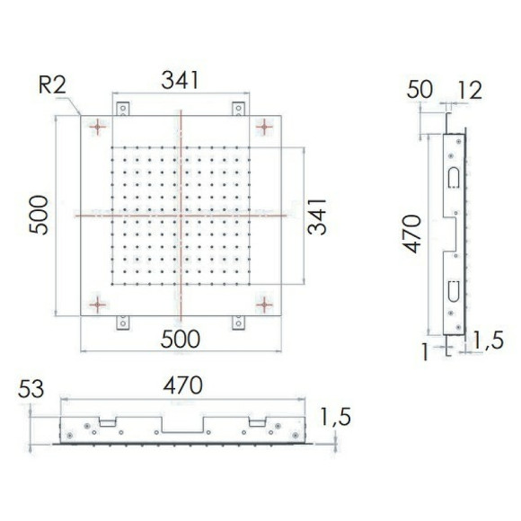 Верхний душ Remer 357SFS50NO Черный матовый Верхний душ Remer 357SFS50NO Черный матовый