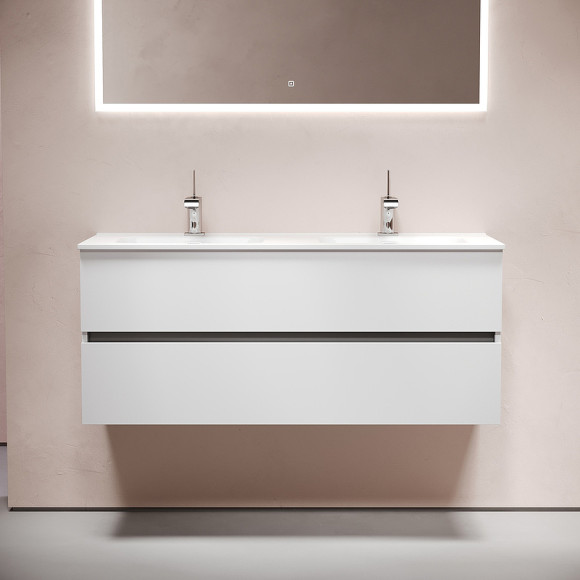 Тумба под раковину Sancos Urban 120 UR120-2W подвесная Белый глянец Тумба под раковину Sancos Urban 120 UR120-2W подвесная Белый глянец