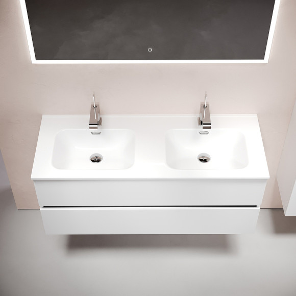 Тумба под раковину Sancos Urban 120 UR120-2W подвесная Белый глянец Тумба под раковину Sancos Urban 120 UR120-2W подвесная Белый глянец