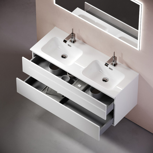 Тумба под раковину Sancos Urban 120 UR120-2W подвесная Белый глянец Тумба под раковину Sancos Urban 120 UR120-2W подвесная Белый глянец