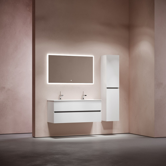 Тумба под раковину Sancos Urban 120 UR120-2W подвесная Белый глянец Тумба под раковину Sancos Urban 120 UR120-2W подвесная Белый глянец