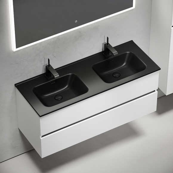 Тумба под раковину Sancos Urban 120 UR120-2W подвесная Белый глянец Тумба под раковину Sancos Urban 120 UR120-2W подвесная Белый глянец