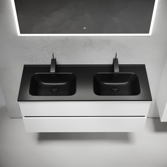 Тумба под раковину Sancos Urban 120 UR120-2W подвесная Белый глянец Тумба под раковину Sancos Urban 120 UR120-2W подвесная Белый глянец