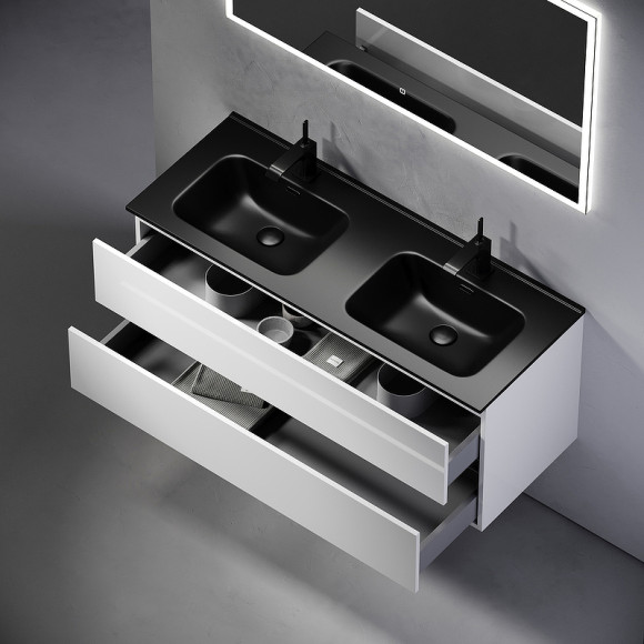 Тумба под раковину Sancos Urban 120 UR120-2W подвесная Белый глянец Тумба под раковину Sancos Urban 120 UR120-2W подвесная Белый глянец