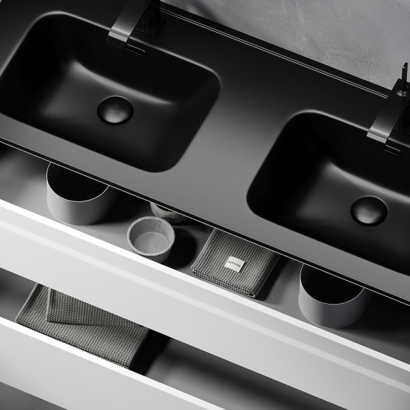 Тумба под раковину Sancos Urban 120 UR120-2W подвесная Белый глянец Тумба под раковину Sancos Urban 120 UR120-2W подвесная Белый глянец