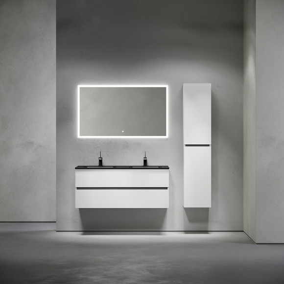 Тумба под раковину Sancos Urban 120 UR120-2W подвесная Белый глянец Тумба под раковину Sancos Urban 120 UR120-2W подвесная Белый глянец