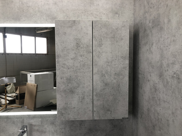 Подвесной шкаф Comforty Осло 60 00-00000837 Бетон светлый Подвесной шкаф Comforty Осло 60 00-00000837 Бетон светлый