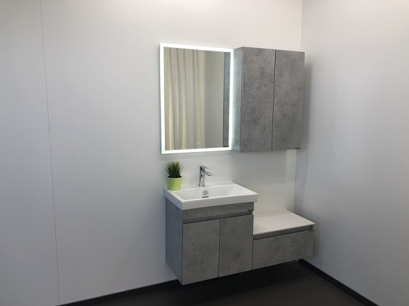 Подвесной шкаф Comforty Осло 60 00-00000837 Бетон светлый Подвесной шкаф Comforty Осло 60 00-00000837 Бетон светлый