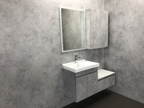 Подвесной шкаф Comforty Осло 60 00-00000837 Бетон светлый Подвесной шкаф Comforty Осло 60 00-00000837 Бетон светлый