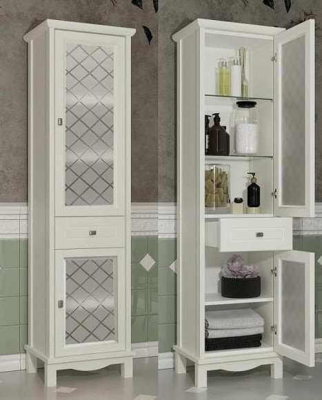 Шкаф пенал Opadiris Омега 45 R 00-00001617 Слоновая кость