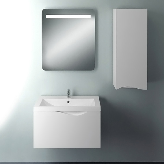 Тумба под раковину 1MarKa Этюд 58П Белая глянцевая Тумба под раковину 1MarKa Этюд 58П Белая глянцевая