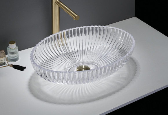 Раковина-чаша CeramaLux 51 GL49 Прозрачная