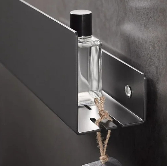 Полка корзина Keuco 24952 370000 Черная матовая Полка корзина Keuco 24952 370000 Черная матовая