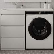 Тумба под раковину Style Line Даллас 110 Люкс Plus СС-00002369 Белая