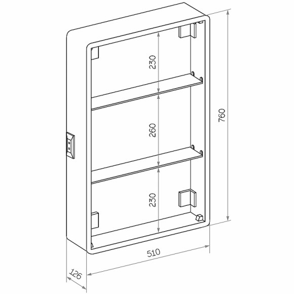 Зеркальный шкаф Континент Elliott LED 55 R МВК016 с подсветкой Белый Зеркальный шкаф Континент Elliott LED 55 R МВК016 с подсветкой Белый