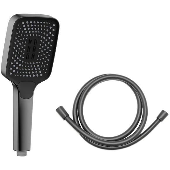 Душевая система Vincea Inspire VSFW-321MT1GM с термостатом Вороненая сталь