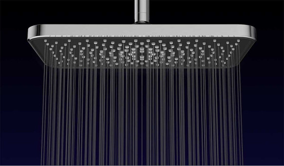 Душевая система Vincea Inspire VSFW-321MT1GM с термостатом Вороненая сталь
