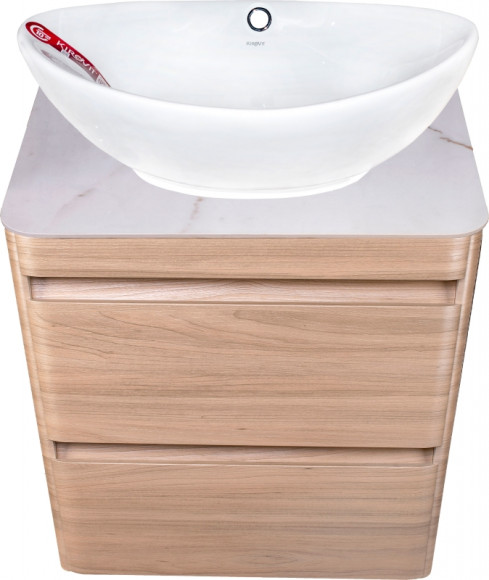 Тумба под раковину Style Line Атлантика Люкс Plus 60 СС-00002217 подвесная Ясень перламутр Тумба под раковину Style Line Атлантика Люкс Plus 60 СС-00002217 подвесная Ясень перламутр