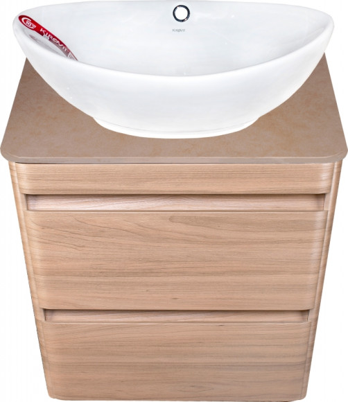 Тумба под раковину Style Line Атлантика Люкс Plus 60 СС-00002217 подвесная Ясень перламутр Тумба под раковину Style Line Атлантика Люкс Plus 60 СС-00002217 подвесная Ясень перламутр