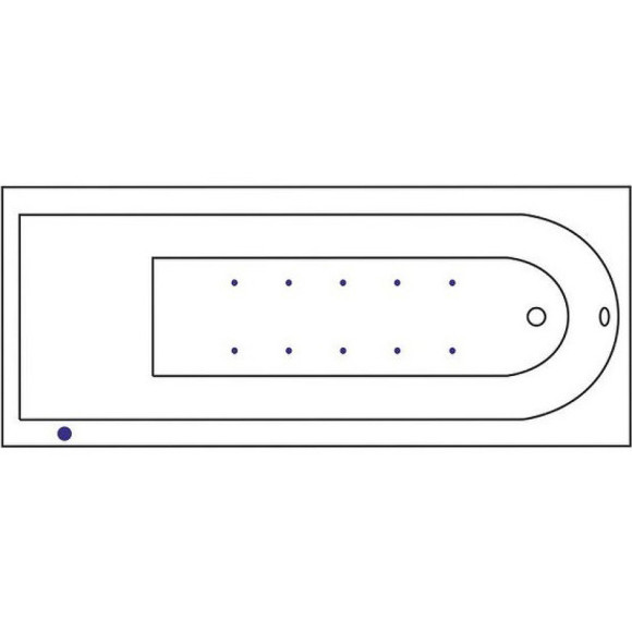 Акриловая ванна Excellent Aurum 180x80 WAEX.AUR18.AERO.CR с аэромассажем Акриловая ванна Excellent Aurum 180x80 WAEX.AUR18.AERO.CR с аэромассажем