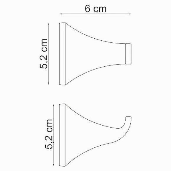 Крючок WasserKRAFT Wern K-2523 Хром Крючок WasserKRAFT Wern K-2523 Хром