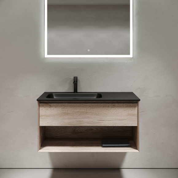 Тумба под раковину Sancos Marmi 1.0 100 L MR1.0100LEG подвесная Дуб галифакс натуральный Тумба под раковину Sancos Marmi 1.0 100 L MR1.0100LEG подвесная Дуб галифакс натуральный