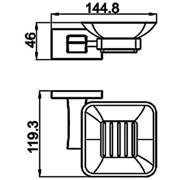 Мыльница Gappo G0702 Хром