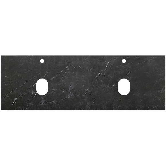 Столешница под раковину BelBagno 140 KEP-140-2-MNO Marmo Nero Opaco