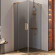 Душевой уголок Cezares Slider 90x80 SLIDER-AH-1-80-80/90-GRIGIO-BORO профиль Брашированное золото стекло серое