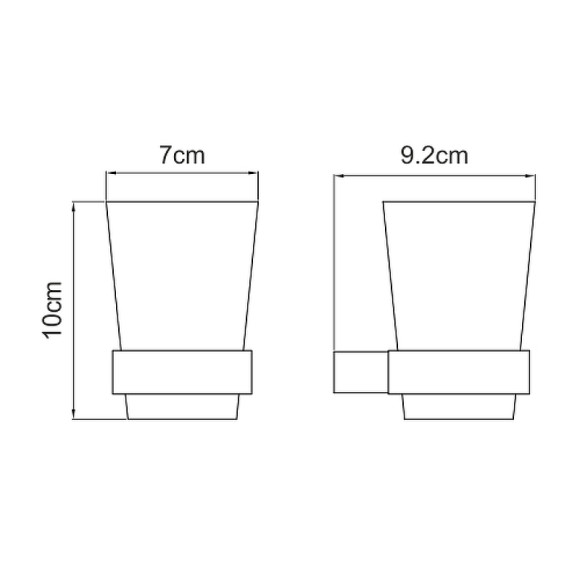 Стакан для зубных щеток WasserKRAFT Sauer K-7928 Золото Стакан для зубных щеток WasserKRAFT Sauer K-7928 Золото