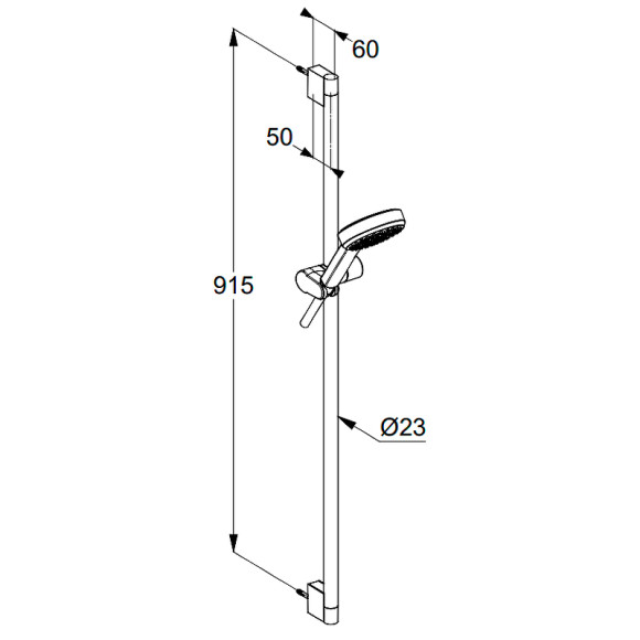 Душевой гарнитур Kludi Dive 6891005-00 Хром